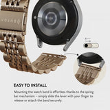 Burga Samsung Galaxy Watch 22mm Armbånd Metal Gull