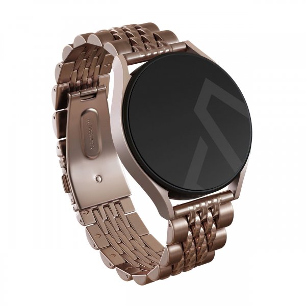 Burga Samsung Galaxy Watch 20mm Armbånd Metal Rosegull