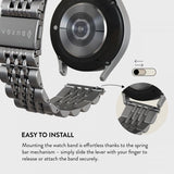 Burga Samsung Galaxy Watch 22mm Armbånd Metal Sølv