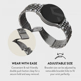 Burga Samsung Galaxy Watch 22mm Armbånd Metal Sølv