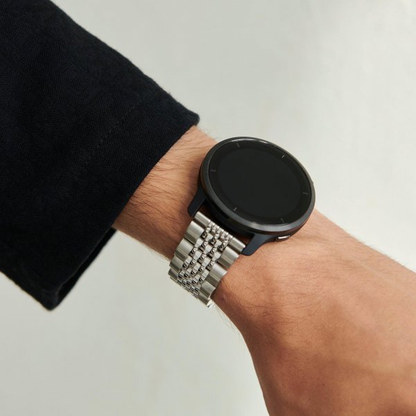 Burga Samsung Galaxy Watch 20mm Armbånd Metal Sølv