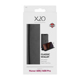 X2O Honor 600 Etui Classic Wallet Svart
