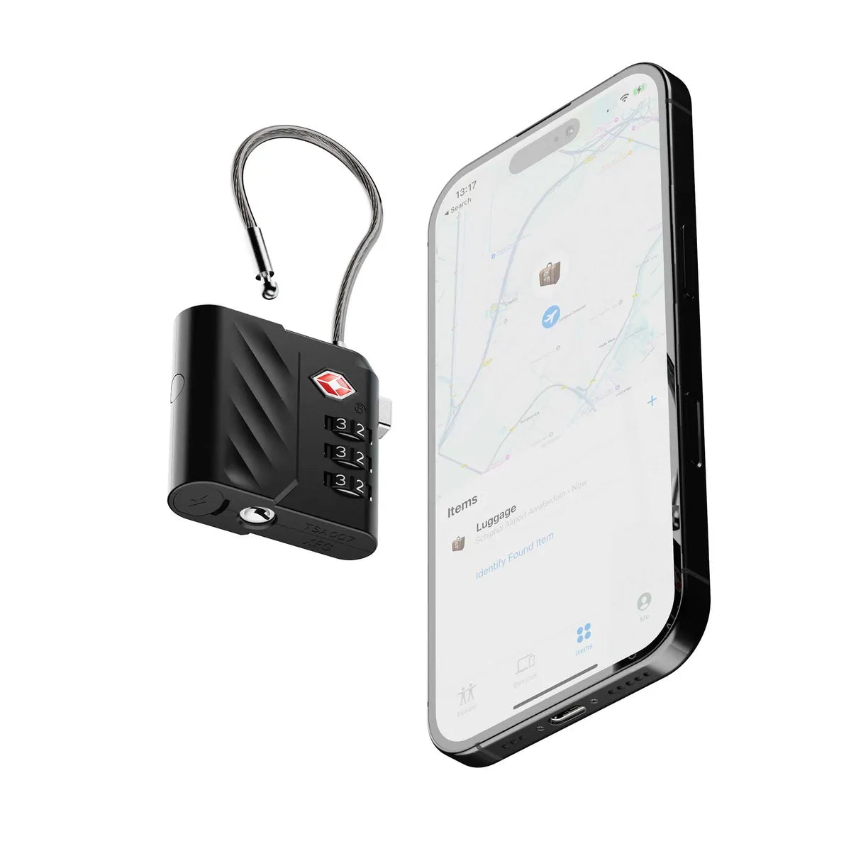 Xtorm Smart Tracker TSA Lock Tag iOS & Android Svart