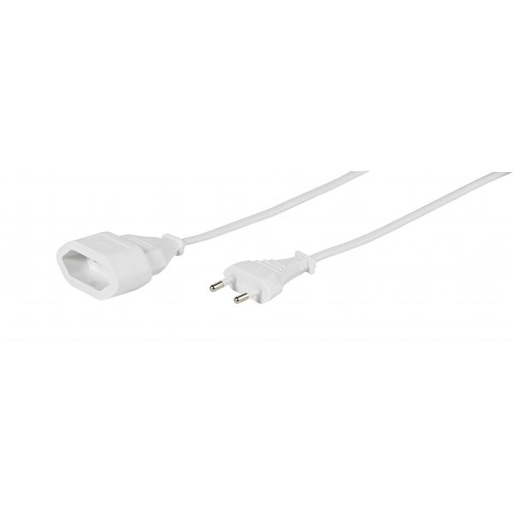 Vivanco Euro forlengelseskabel 3m Hvit