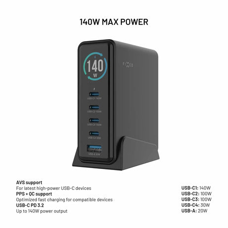 Fixed Skrivebordslaer GaN140 Charging Dock