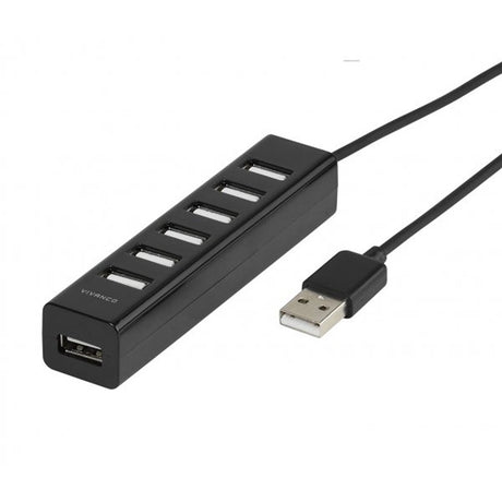 Vivanco USB-Hub 7x USB 2.0 Svart
