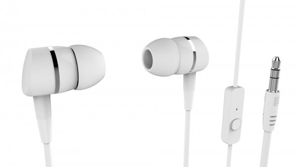 Vivanco Hodetelefoner SmartSound In-Ear Plugin Headset 3.5mm Hvit