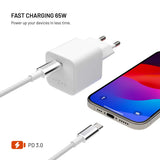 Fixed Lader med USB-C-kabel Mini PD 65W GaN