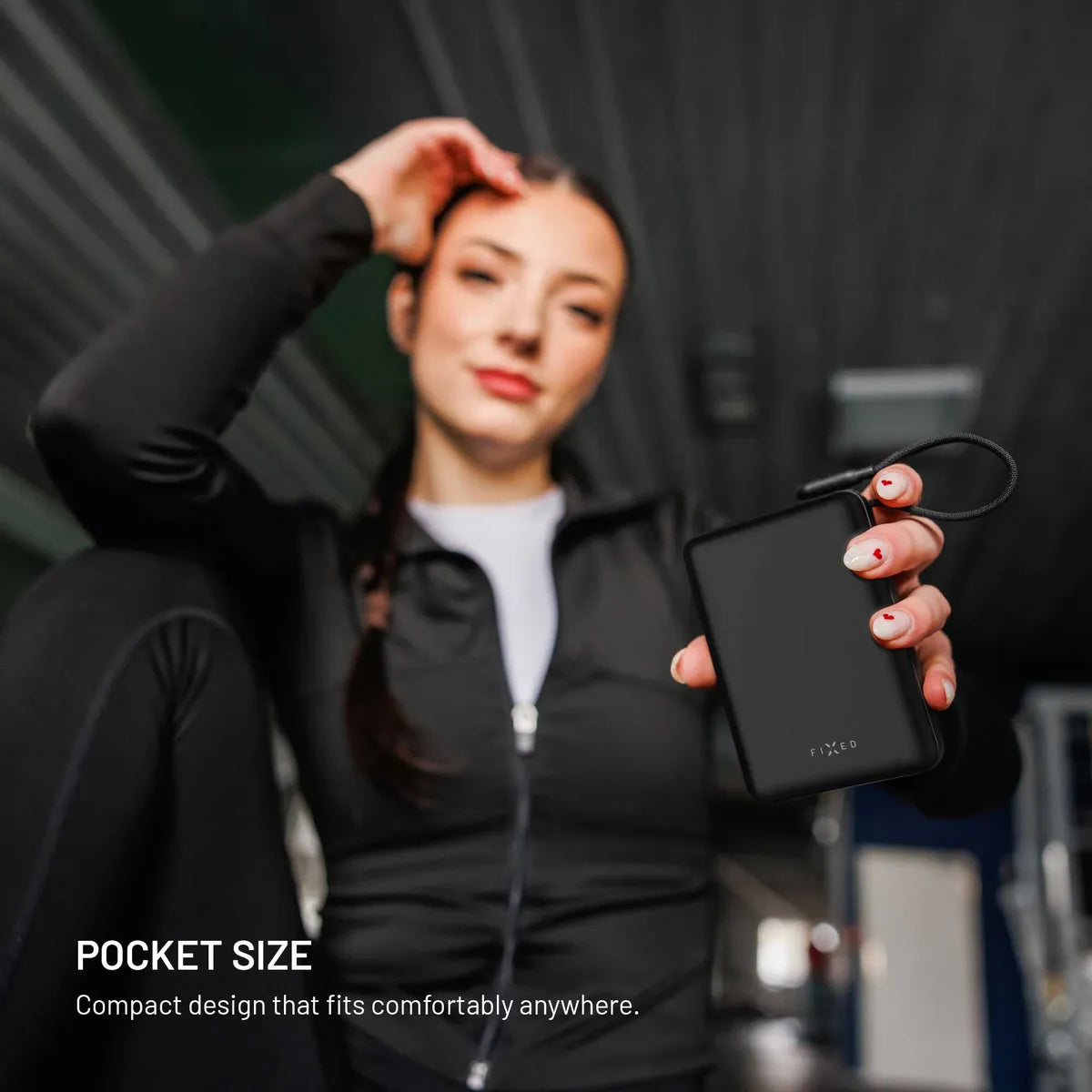 Fixed Zen 20 Loop Powerbank med innebygd USB-C kabel 40W
