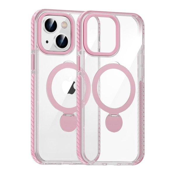 iPhone 13/iPhone 14 Deksel Ring Stand MagSafe Rosa