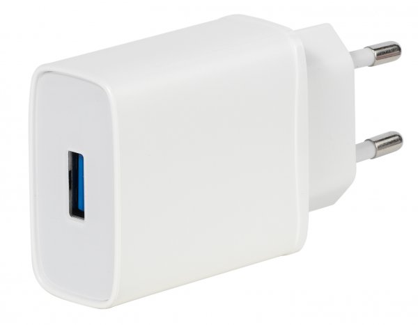 Vivanco Lader QC 3.0 18W 1xUSB-A Hvit