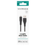 Vivanco Kabel Longlife Braided USB-A/Lightning 1.5m Svart