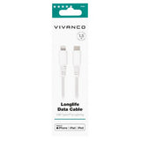 Vivanco Kabel Longlife Braided USB-C/Lightning 1.5m Hvit