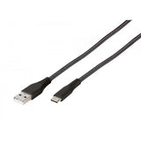 Vivanco Kabel Longlife Braided USB-A/USB-C 2.5m Svart