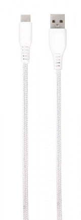 Vivanco Kabel Longlife Braided USB-A/USB-C 2.5m Hvit
