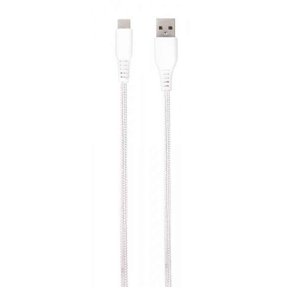 Vivanco Kabel Longlife Braided USB-A/USB-C 2.5m Hvit