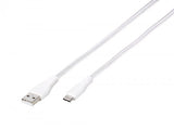 Vivanco Kabel Longlife Braided USB-A/USB-C 2.5m Hvit
