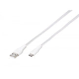 Vivanco Kabel Longlife Braided USB-A/USB-C 2.5m Hvit