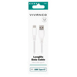 Vivanco Kabel Longlife Braided USB-A/USB-C 1.5m Hvit