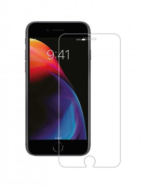 Vivanco iPhone 6/6S/7/8/SE Skjermbeskytter Herdet Beskyttelsesglass 9H