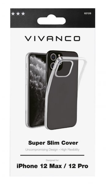 Vivanco iPhone 12/iPhone 12 Pro Deksel Super Slim Cover Transparent
