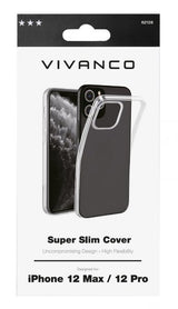 Vivanco iPhone 12/iPhone 12 Pro Deksel Super Slim Cover Transparent