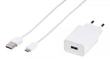 Vivanco Lader med Kabel Adaptive Fast Charger Set USB-C 15W 1m Hvit