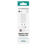 Vivanco Lader med Kabel Adaptive Fast Charger Set USB-C 15W 1m Hvit
