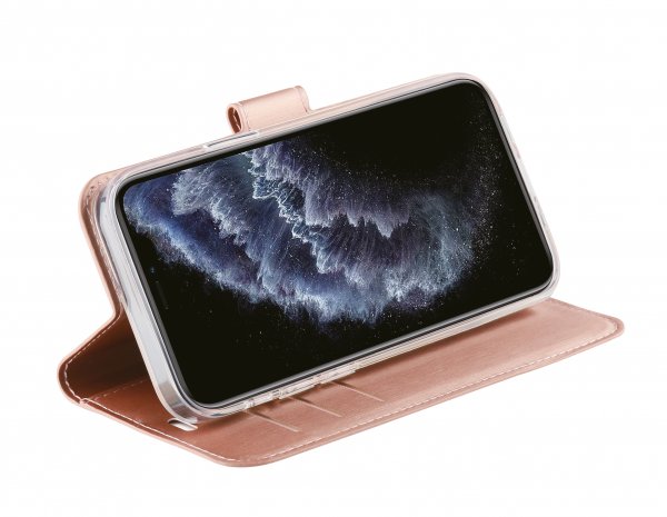 Vivanco iPhone 12 Mini Etui Classic Wallet Rosegull