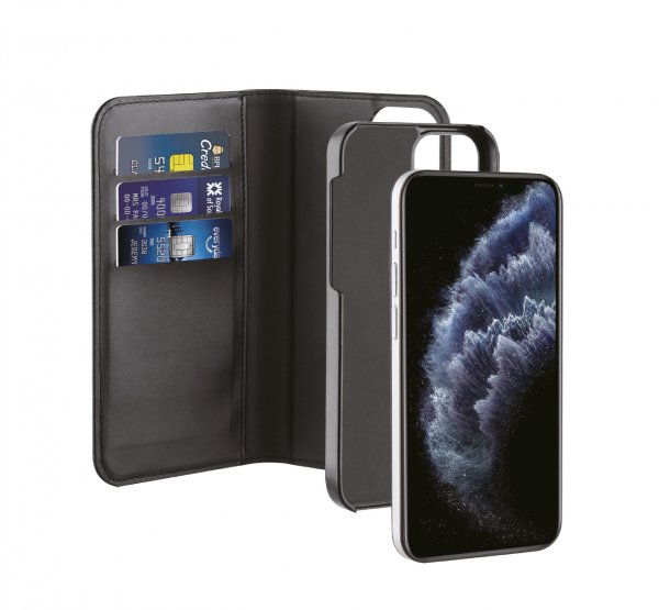Vivanco iPhone 12 Mini Etui 2in1 Wallet Case Svart
