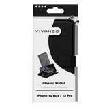 Vivanco iPhone 12/iPhone 12 Pro Etui Classic Wallet Svart