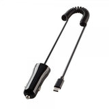 Vivanco Mobillader til bil med Fjærkabel 1m USB-C 12W Svart
