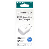 Vivanco Lader 25W Super Fast PD Charger Hvit