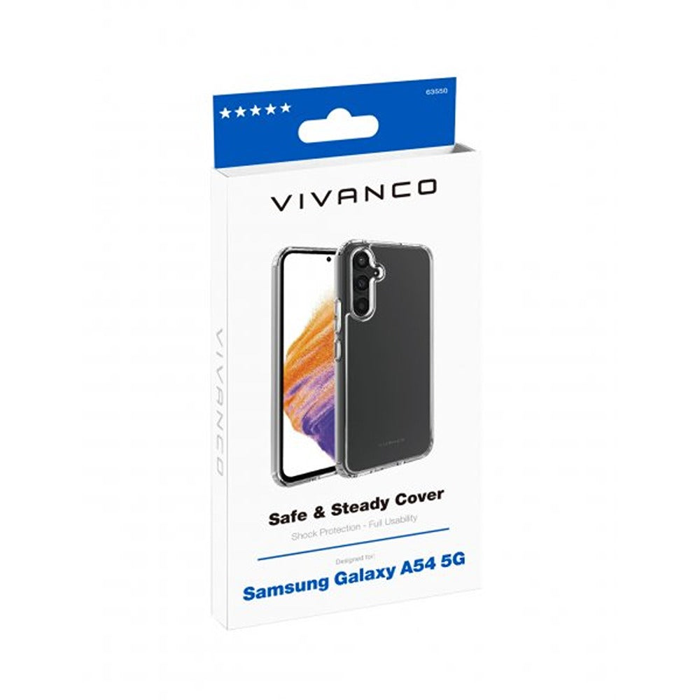 Vivanco Samsung Galaxy A54 5G Deksel Safe & Steady Transparent