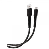 Vivanco Kabel Longlife Braided USB-A/USB-C 0.5m Svart