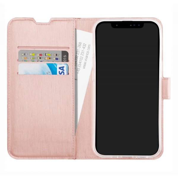 Vivanco iPhone 15 Plus Etui Classic Wallet Rosegull