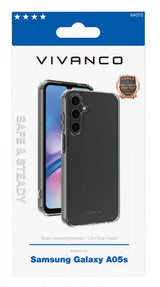 Vivanco Samsung Galaxy A05s Deksel Safe & Steady Transparent