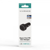 Vivanco Mobillader til bil Super Fast PD 60W USB-A/USB-C Svart