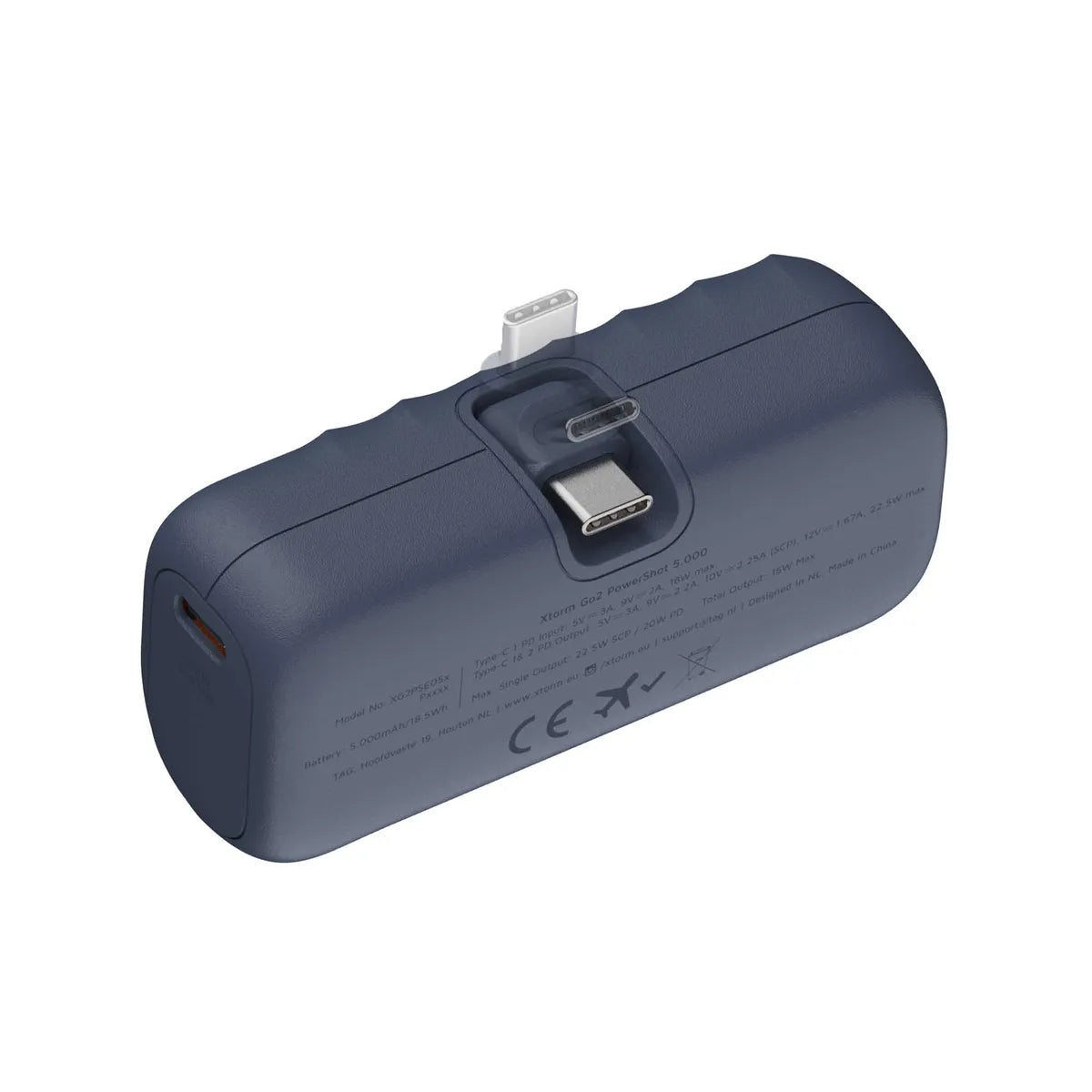 Xtorm Mini Powerbank Go2 PowerShot 5000 mAh USB-C 20W Blå