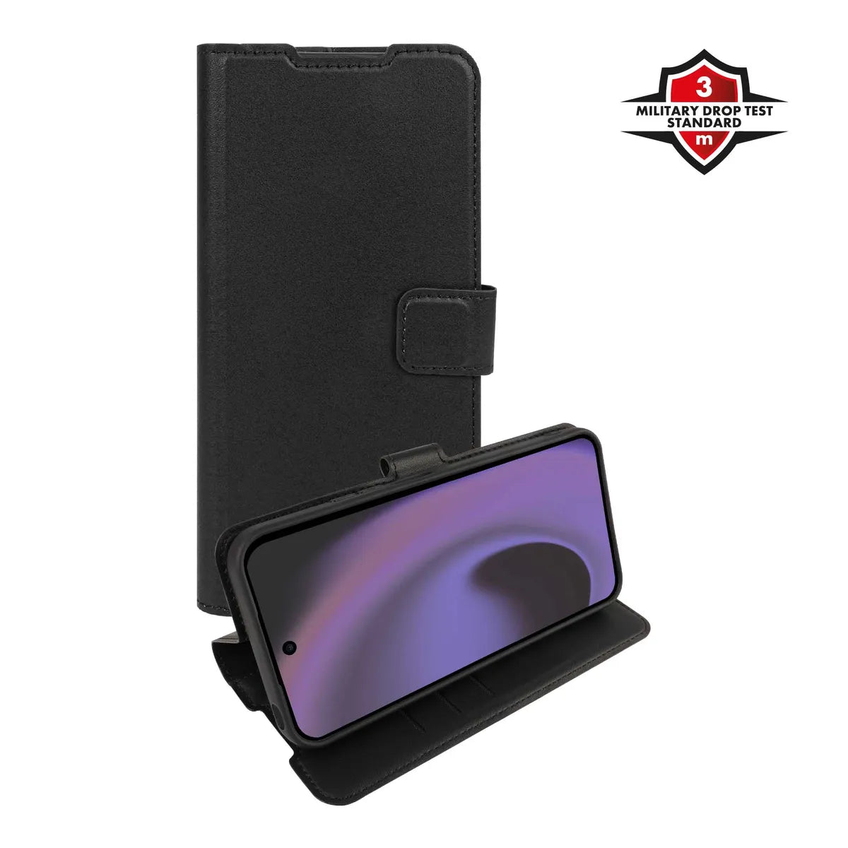X2O Realme C100 Etui Classic Wallet Svart