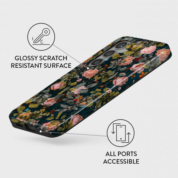 Burga Samsung Galaxy S24 Deksel Tough Bloomy Garden