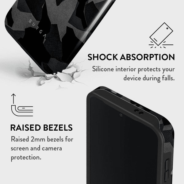Burga Samsung Galaxy S24 FE Deksel Tough Night Black Camo