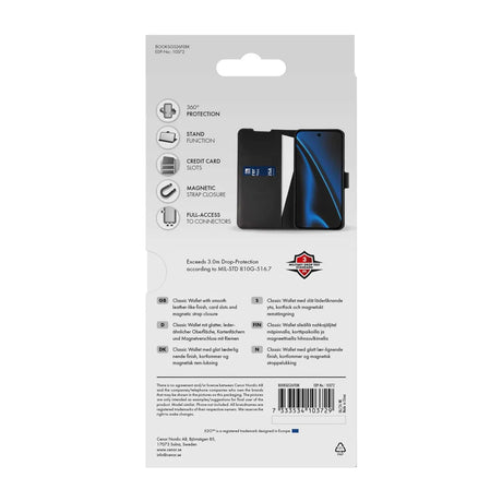 X2O Samsung Galaxy S26 FE Etui Classic Wallet Svart