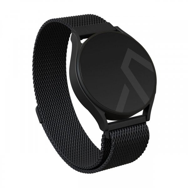 Burga Samsung Galaxy Watch 20mm Armbånd Metal Mesh Svart