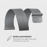 Burga Samsung Galaxy Watch 22mm Armbånd Metal Mesh Sølv