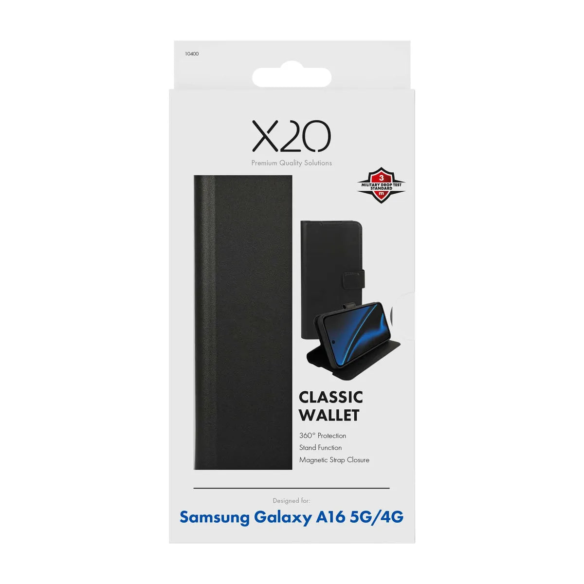 X2O Samsung Galaxy A16 Etui Classic Wallet Svart