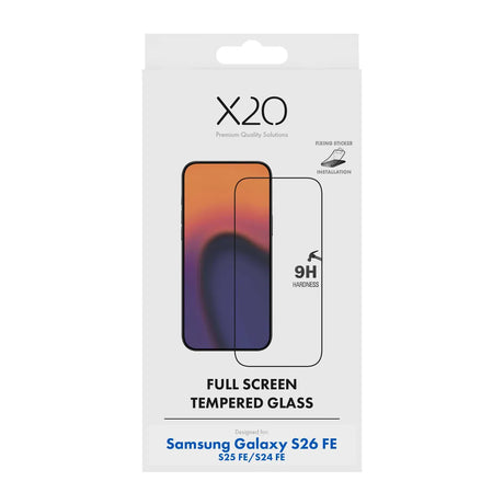 X2O Samsung Galaxy S26 FE/S25 FE/S24 FE Skjermbeskytter Full Screen