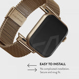 Burga Apple Watch 38/40/41/42mm Armbånd Mesh Elegance Gull