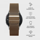 Burga Samsung Galaxy Watch 20mm Armbånd Mesh Elegance Gull