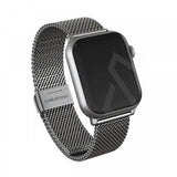 Burga Apple Watch 44/45/46mm/Ultra 49mm Armbånd Mesh Elegance Sølv